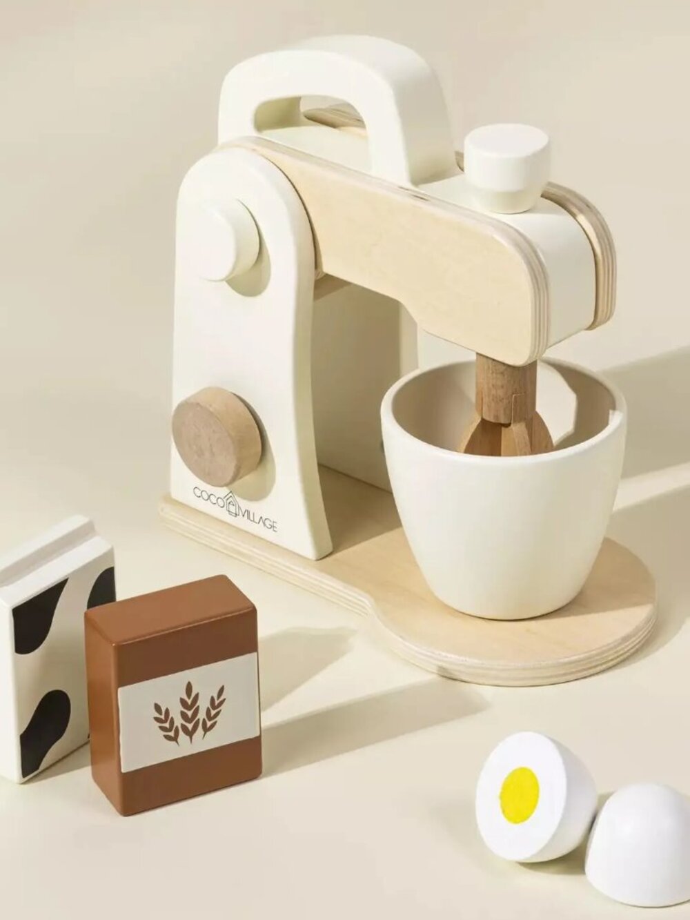 Wooden Stand Mixer and Accessories